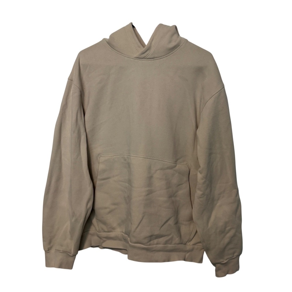 Lululemon Steady State Hoodie Mens Large Cream Beige Oversized Fleece Pullover